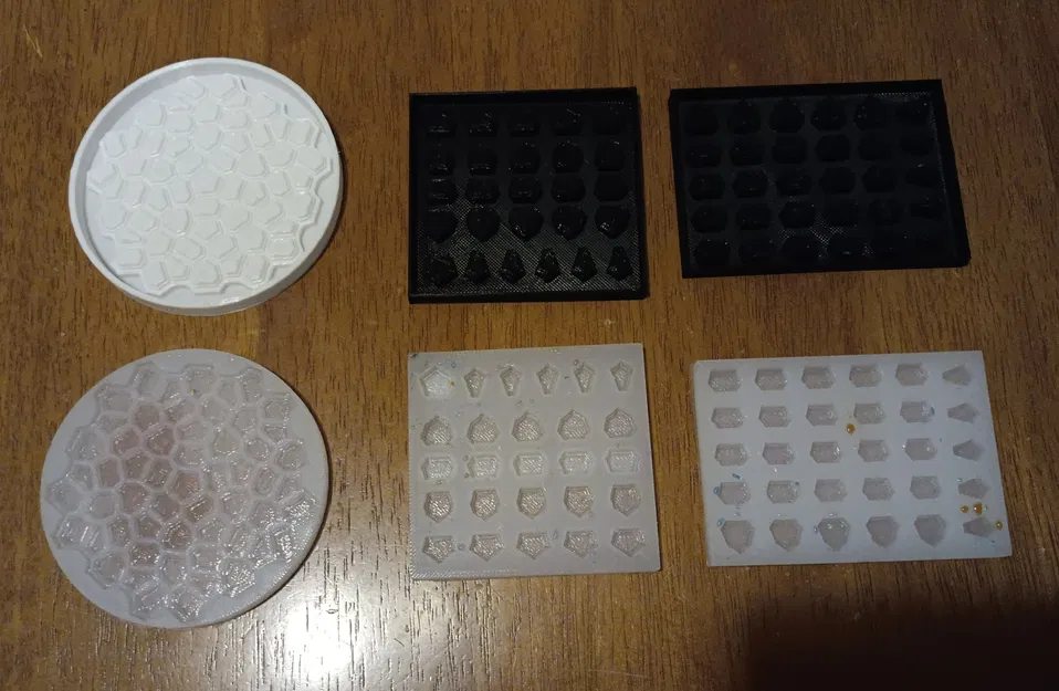 Khuôn mẫu làm suncatcher Voronoi Penrose bằng nhựa resin - Image 11