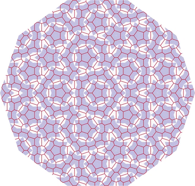 Khuôn mẫu làm suncatcher Voronoi Penrose bằng nhựa resin - Image 17