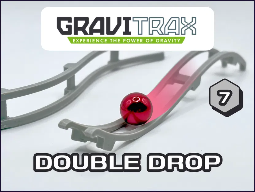Đường ray Gravitrax Double Drop in 3D cho đường đua siêu tốc - Image 1