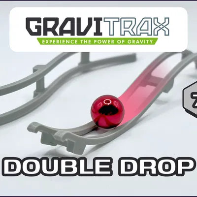 Đường ray Gravitrax Double Drop in 3D cho đường đua siêu tốc