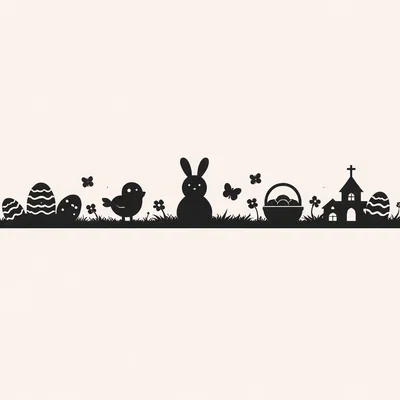 Tranh treo tường Minimalist Easter theo phong cách tối giản