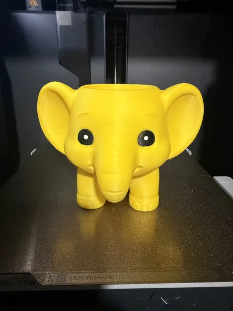 Chậu trồng cây hình voi con chibi xinh xắn (3D Printing Model) - Image 2