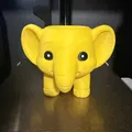 Chậu trồng cây hình voi con chibi xinh xắn (3D Printing Model) - Thumbnail 2