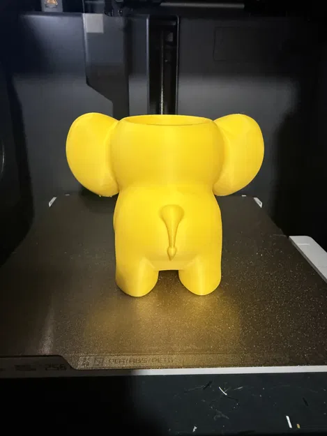Chậu trồng cây hình voi con chibi xinh xắn (3D Printing Model) - Image 4