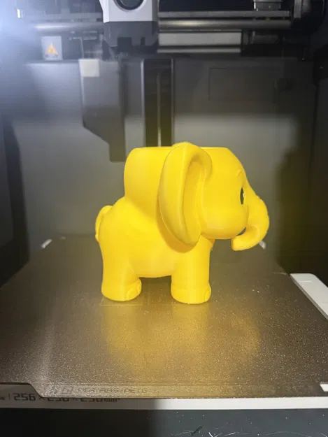 Chậu trồng cây hình voi con chibi xinh xắn (3D Printing Model) - Image 5
