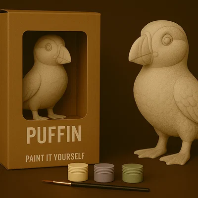 Puffin – Mô hình tự tay tô màu