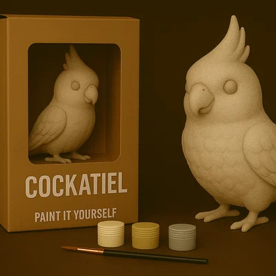 Mô hình Cockatiel – Tự tay tô màu
