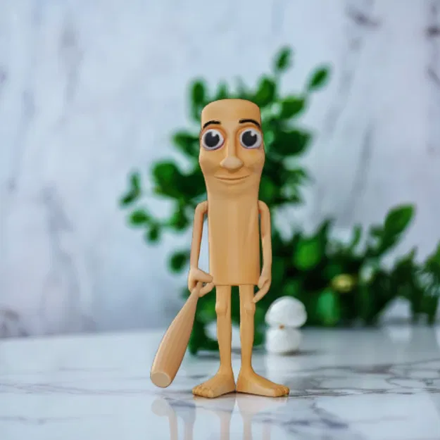 Mô hình Tung Tung Sahur 12cm - Đồ trang trí in 3D hài hước - Image 1