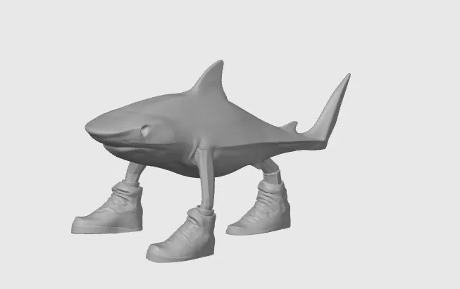 Mô hình cá mập đi giày (Tralalero Tralala) in 3D độc đáo - Image 2