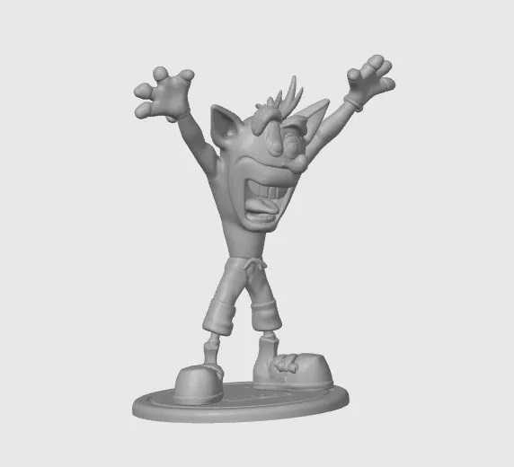 Mô hình Crash Bandicoot 15cm - Tượng trang trí 3D game độc đáo - Image 2