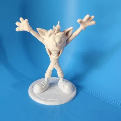 Mô hình Crash Bandicoot 15cm - Tượng trang trí 3D game độc đáo