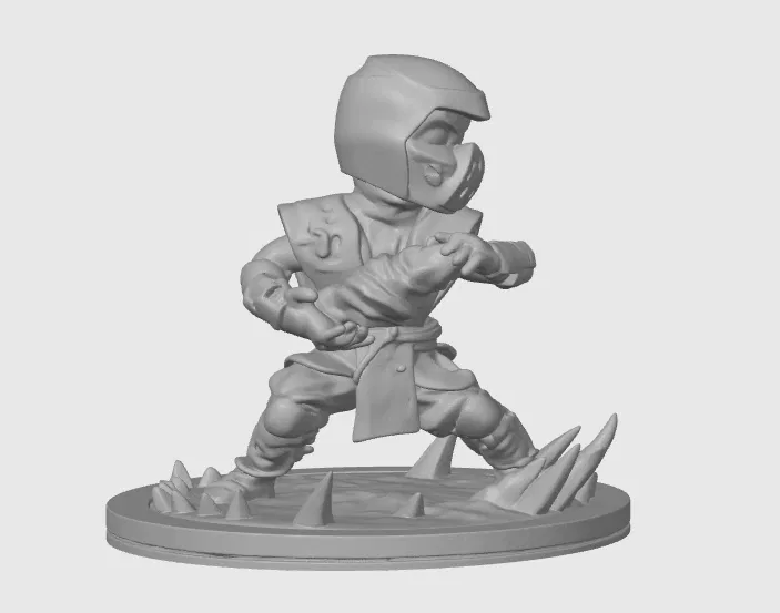 Mô hình Diorama Sub-Zero Mortal Kombat 12cm cực chất cho game thủ - Image 2