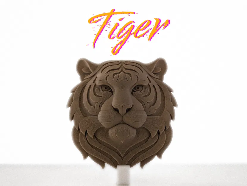 Đầu Cọp – Tác Phẩm Điêu Khắc Treo Tường Độc Đáo - Image 1