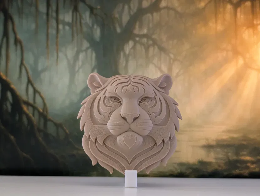 Đầu Cọp – Tác Phẩm Điêu Khắc Treo Tường Độc Đáo - Image 2