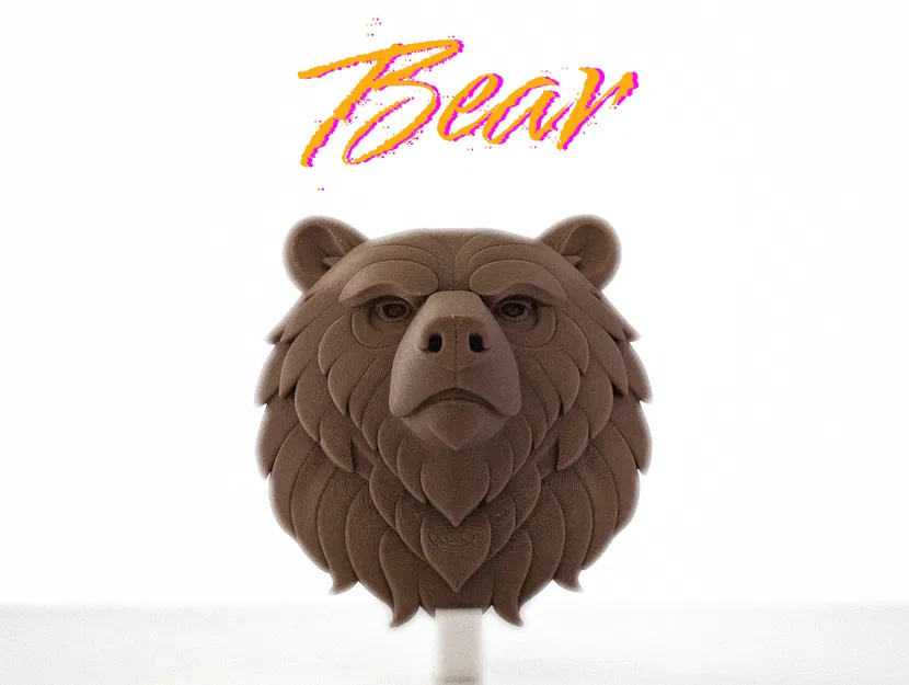 Đầu Gấu – Tác phẩm điêu khắc treo tường sẵn sàng để trang trí - Image 1