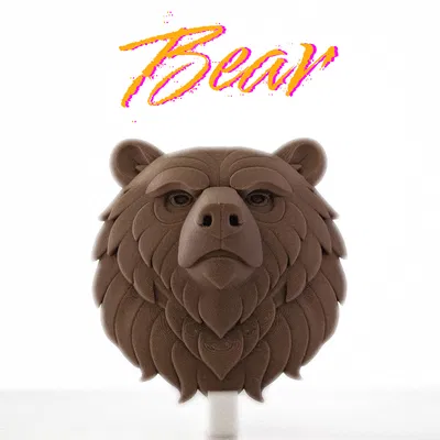 Đầu Gấu – Tác phẩm điêu khắc treo tường sẵn sàng để trang trí