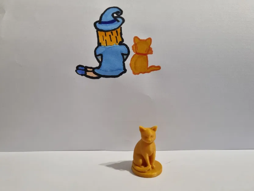 Mô hình tượng mèo ngồi đáng yêu - Tệp 3D trang trí để bàn cực xinh - Image 2