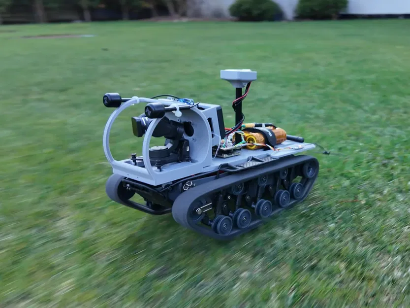 Nền tảng Xe tăng tự hành ArduRover FPV với Gimbal in 3D - Image 2