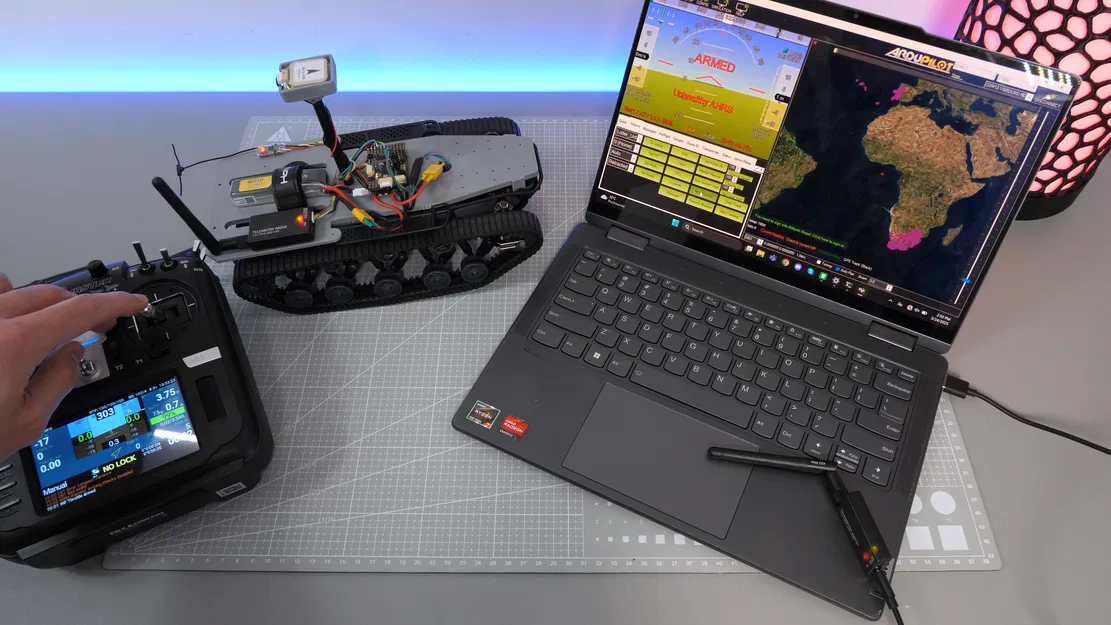 Nền tảng Xe tăng tự hành ArduRover FPV với Gimbal in 3D - Image 5