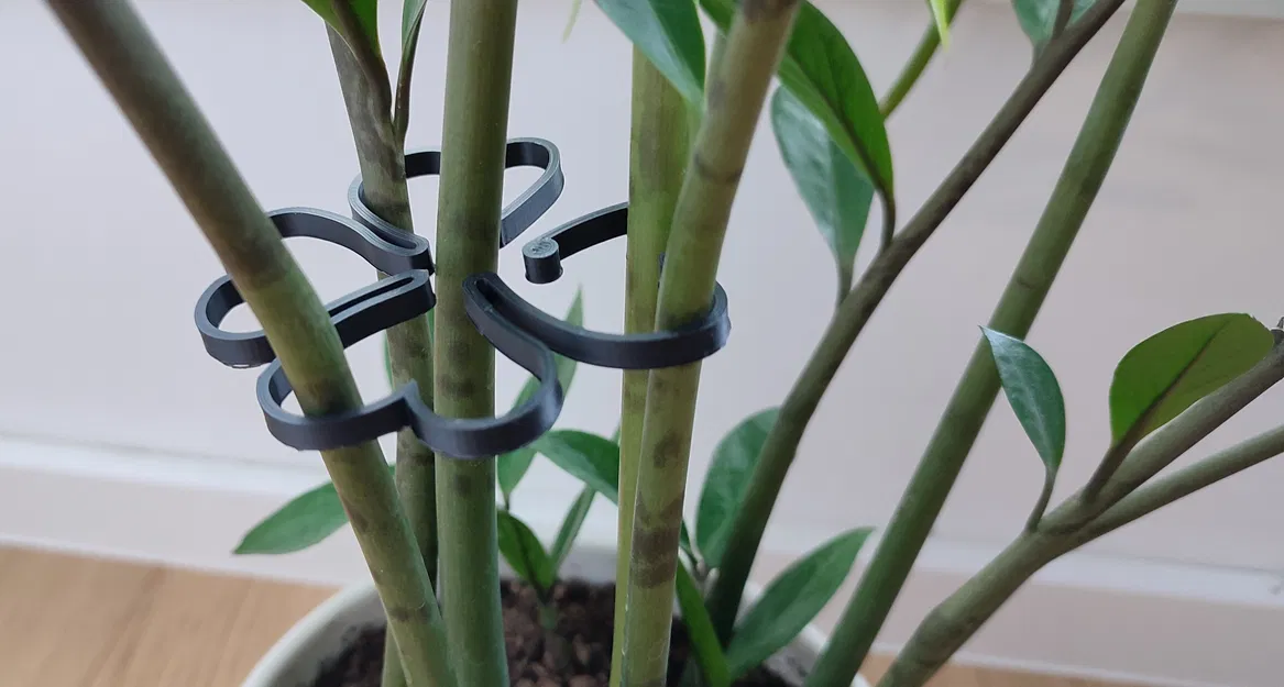 Kẹp Cố Định Thân Cây Hình Cỏ 4 Lá - Phụ Kiện 3D Decor Xinh Xắn - Image 1