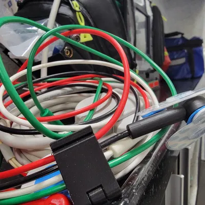 Bộ kẹp cố định dây cáp ECG 12 chuyển đạo - Thiết kế Print-In-Place