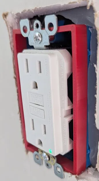 Khung đệm nối dài hộp ổ cắm âm tường 10mm - Image 1