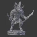 Mô hình chiến binh người dê 28mm (Goat Warrior) in 3D không cần support - Thumbnail 2