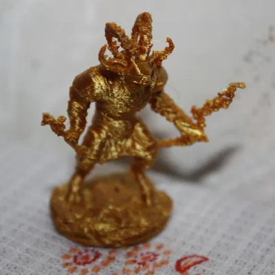 Mô hình chiến binh người dê 28mm (Goat Warrior) in 3D không cần support