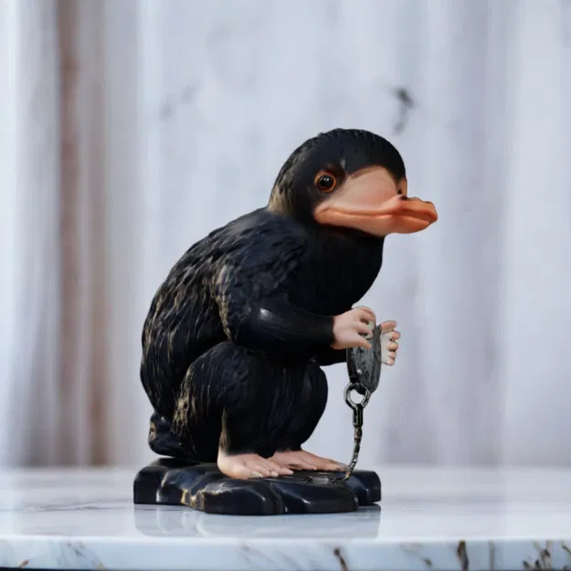 Mô hình 3D Niffler từ Fantastic Beasts - Tượng trang trí cực chất - Image 1