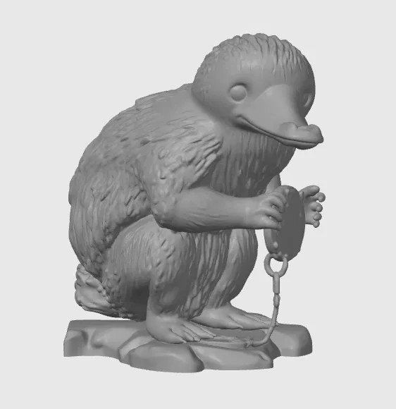 Mô hình 3D Niffler từ Fantastic Beasts - Tượng trang trí cực chất - Image 2