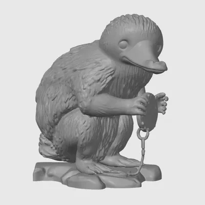 Mô hình 3D Niffler từ Fantastic Beasts - Tượng trang trí cực chất