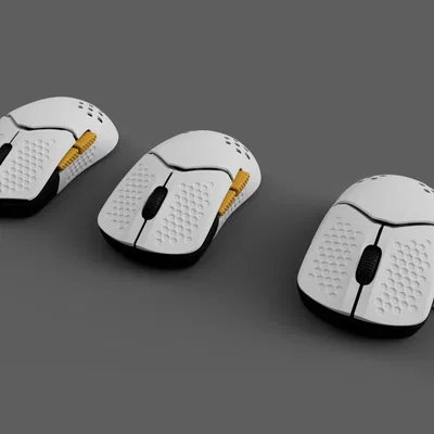 Vỏ chuột HyperX Pulsefire Saga thiết kế tổ ong