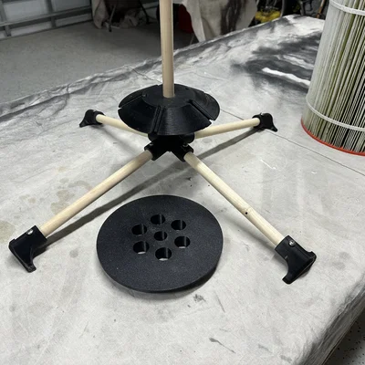 Giá đỡ xoay vệ sinh lõi lọc hồ bơi