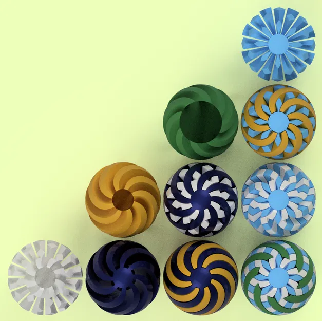 Mô hình trứng Phục sinh xoắn ốc có thể lắp ghép - Image 3