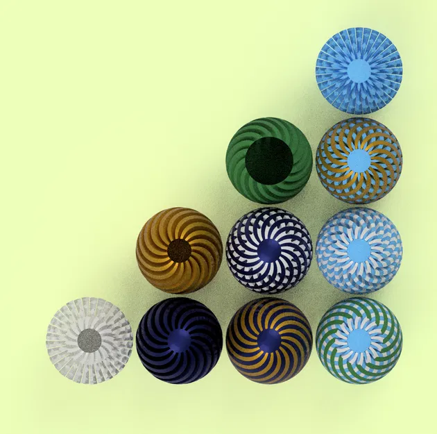 Mô hình trứng Phục sinh xoắn ốc có thể lắp ghép - Image 4