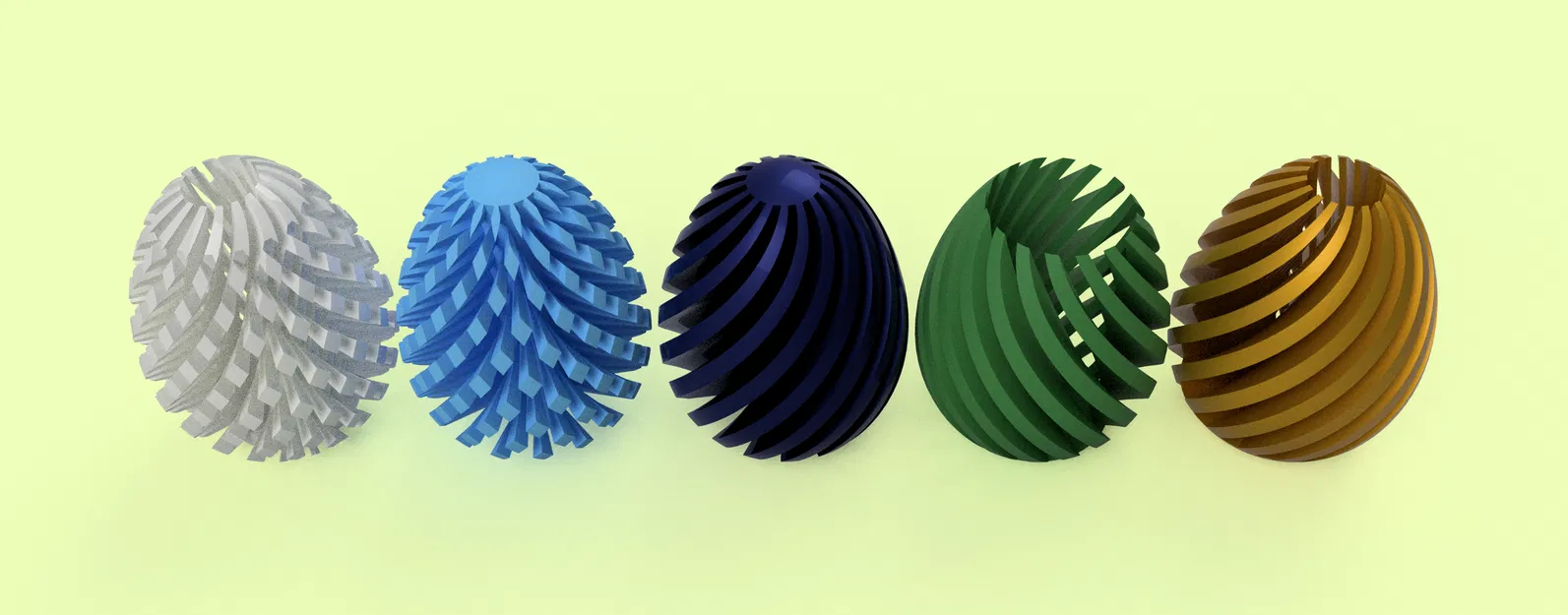 Mô hình trứng Phục sinh xoắn ốc có thể lắp ghép - Image 6