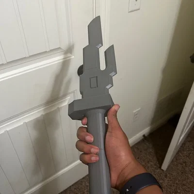 Mô hình 3D Inverted Spear of Heaven - Vũ khí của Toji Fushiguro