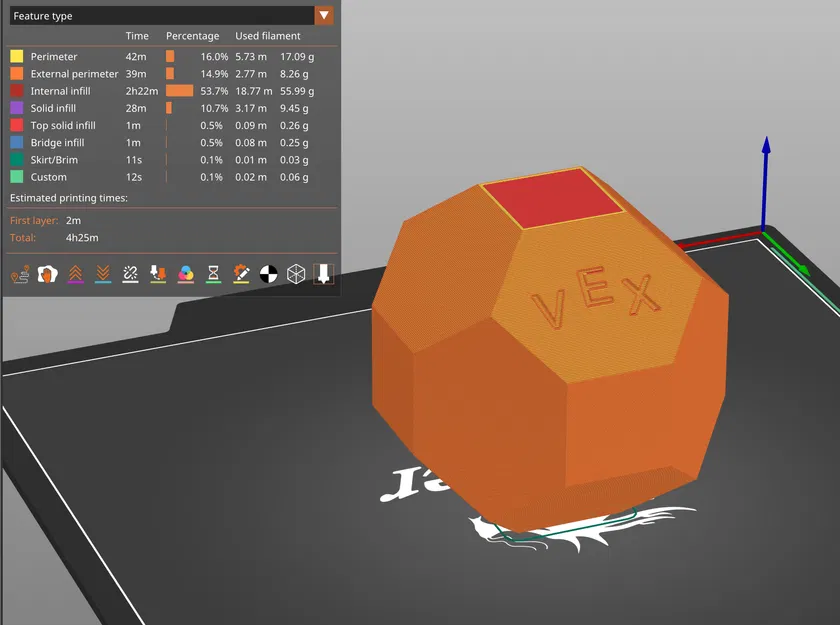 Mô hình quả cầu thi đấu VEX V5 Push Back 2025-2026 in 3D - Image 2