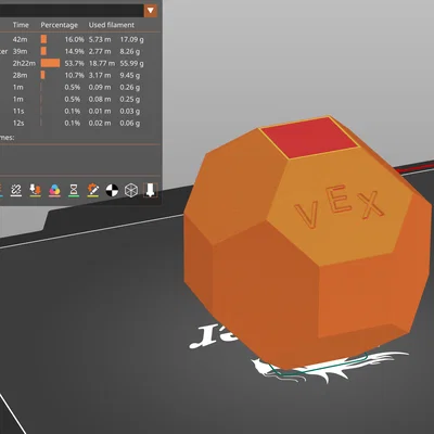 Mô hình quả cầu thi đấu VEX V5 Push Back 2025-2026 in 3D