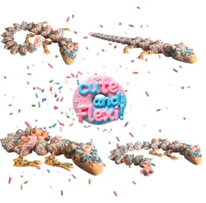 Mô hình Rồng Bánh Donut Khớp Nối (Articulated Donut Dragon) - Image 2