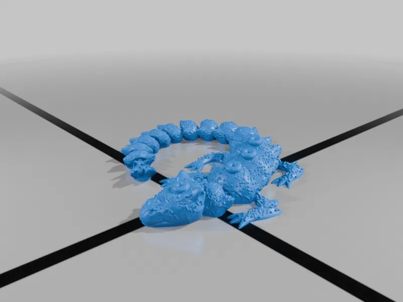 Mô hình Rồng Bánh Donut Khớp Nối (Articulated Donut Dragon) - Image 3