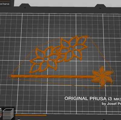 Kẹp tóc hình hoa 3D (Flowers Slide Hair Clip) xinh xắn, dễ in