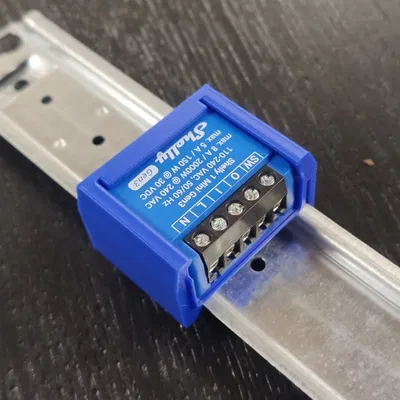 Giá đỡ Shelly 1 Mini Gen3 gắn thanh ray DIN