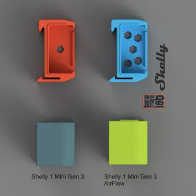 Giá đỡ Shelly 1 Mini Gen3 gắn thanh ray DIN