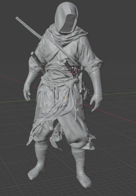 Mô hình 3D chiến binh sát thủ bí ẩn (Killer) cho máy in 3D - Image 7