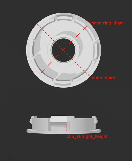 Nắp chụp mâm xe kiểu nổi V3 (dễ dàng tùy chỉnh với OpenSCAD) - Image 7