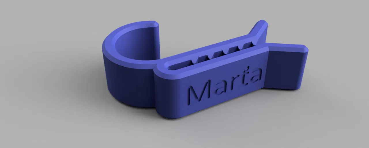 Móc treo khăn cho thanh sưởi có cá nhân hóa tên - Image 1