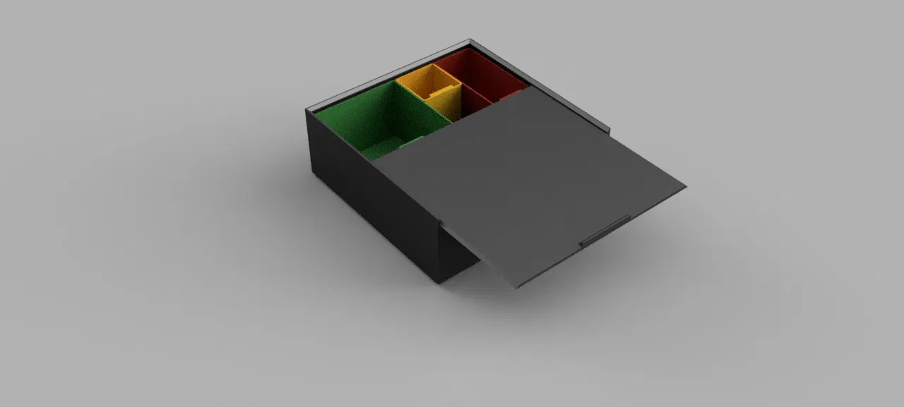 Hộp đựng đồ xếp chồng được kèm nắp khóa và khay chia - Image 2