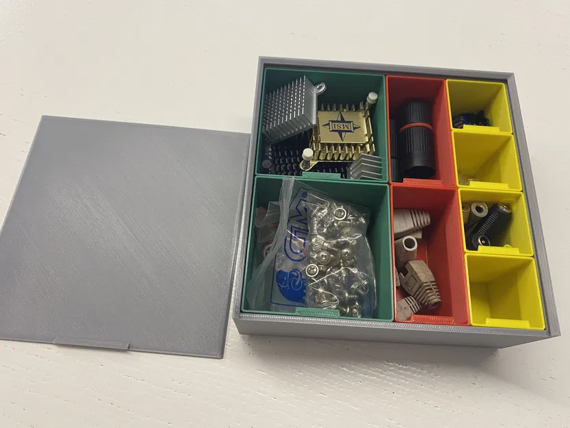 Hộp đựng đồ xếp chồng được kèm nắp khóa và khay chia - Image 3