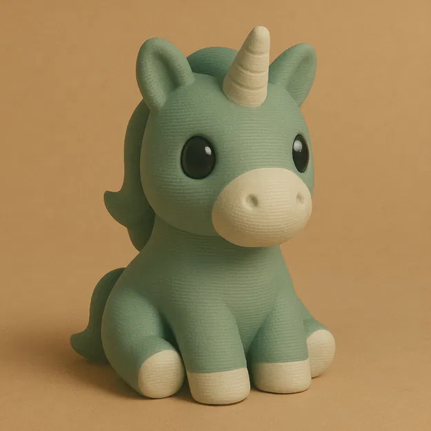 Mô hình Kỳ Lân (Unicorn) phong cách Retro dễ thương - Image 1